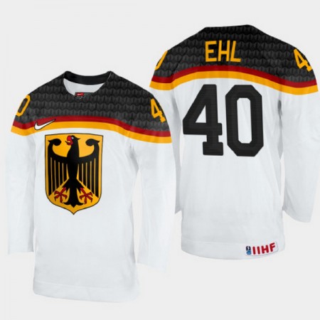 Deutschland Trikot Alexander Ehl 40 IIHF World Championship 2023 Weiss - Herren Deutschland Trikot Alexander Ehl 40 IIHF World Championship 2023 Weiss - Herren